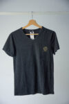 Maglia Versace nera stampa logo scollo V