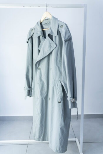 Trench grigio ghiaccio Tg unica