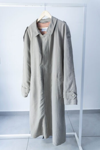 Trench beige Upperclass con cintura Tg unica