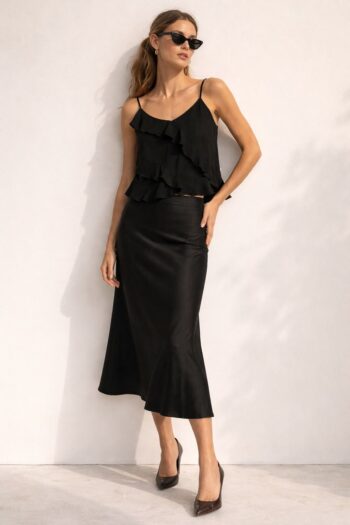 Top Sisley nero Tg S/M