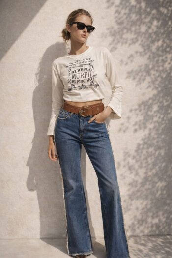 Maglia bianca stampa centrale Tg S/M