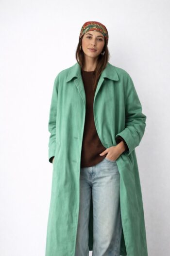 Trench verde menta Tg unica