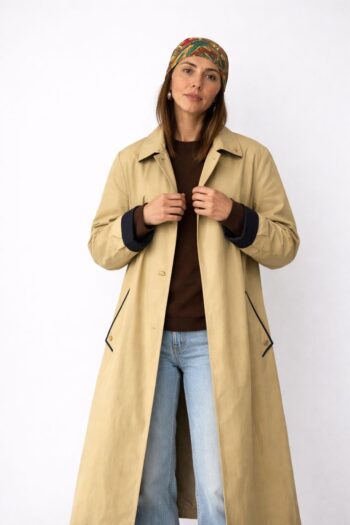 Trench senape pastello Tg unica