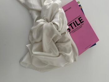Foulard bianco in pura seta