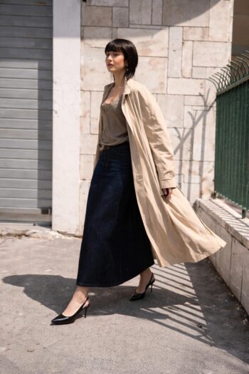 Trench beige interno simil Burberry Tg