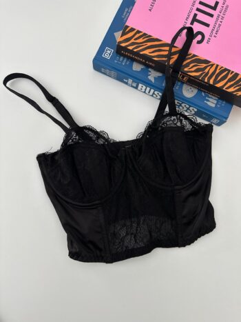 Corsetto nero in pizzo Tg S/M