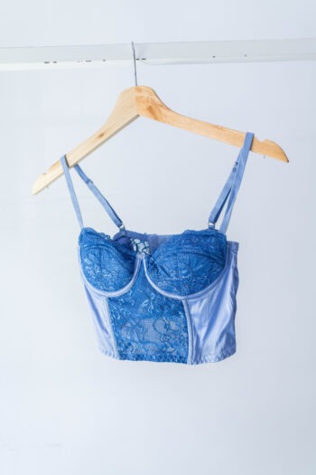Corsetto celeste polvere & azzurro 75B