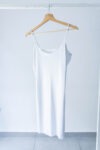 Slip dress bianco basic Tg S/M