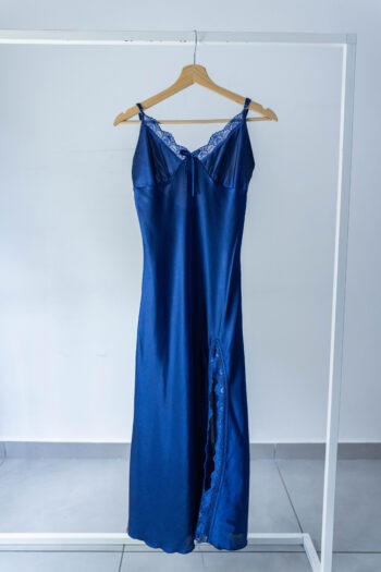 Slip dress blu notte Tg S/M