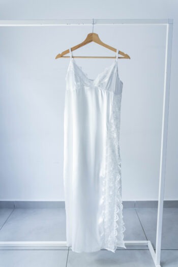 Slip dress bianco Tg M