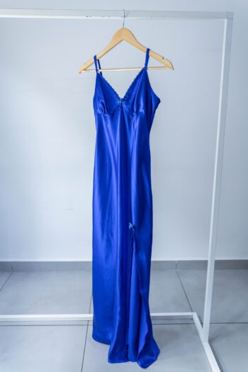Slip dress blu elettrico Tg S