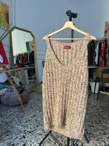 Smanicato Gucci lungo fatto a maglia colorato Tg S/M