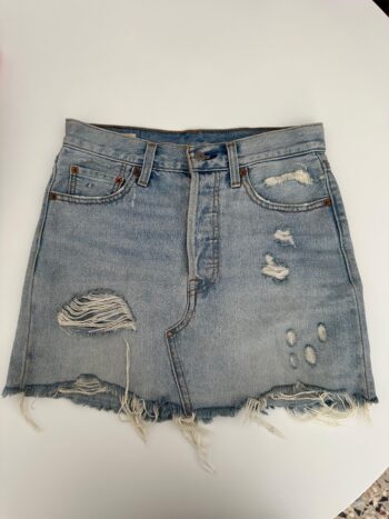 Minigonna Levi's lavaggio chiaro Tg S/M