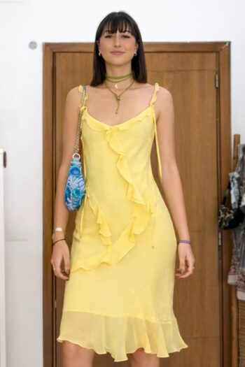 Abitino giallo Emma Peel Tg S