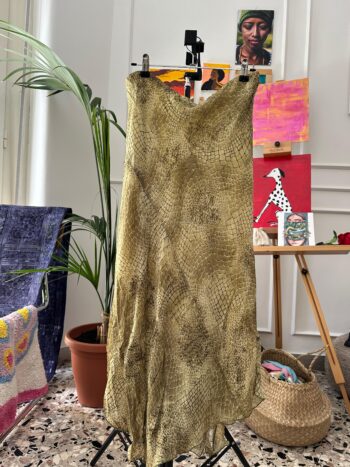 Gonna verde animalier Tg M