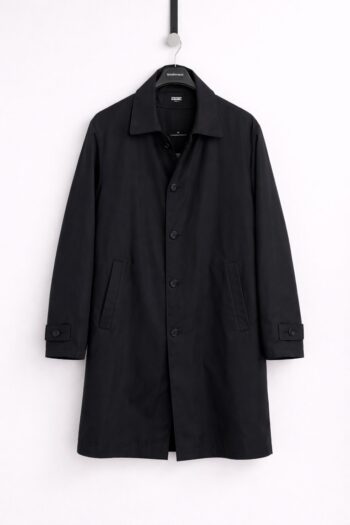 Trench nero basic Tg unica over