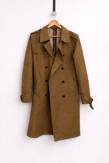 Trench verdone con cintura Tg unica