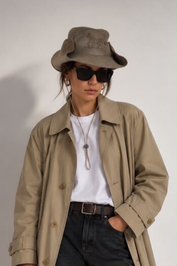 Cappello fango in vera pelle Tg XS/S