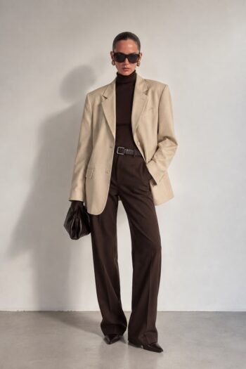 Blazer Burberry beige in misto lana Tg S/M