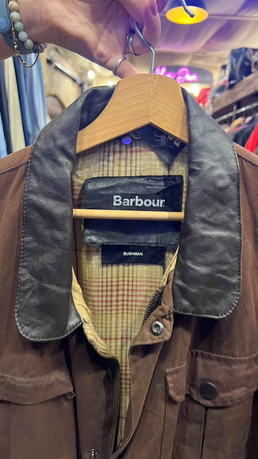 Barbour Bushman Vintage – Brown Tg Unica - immagine 4
