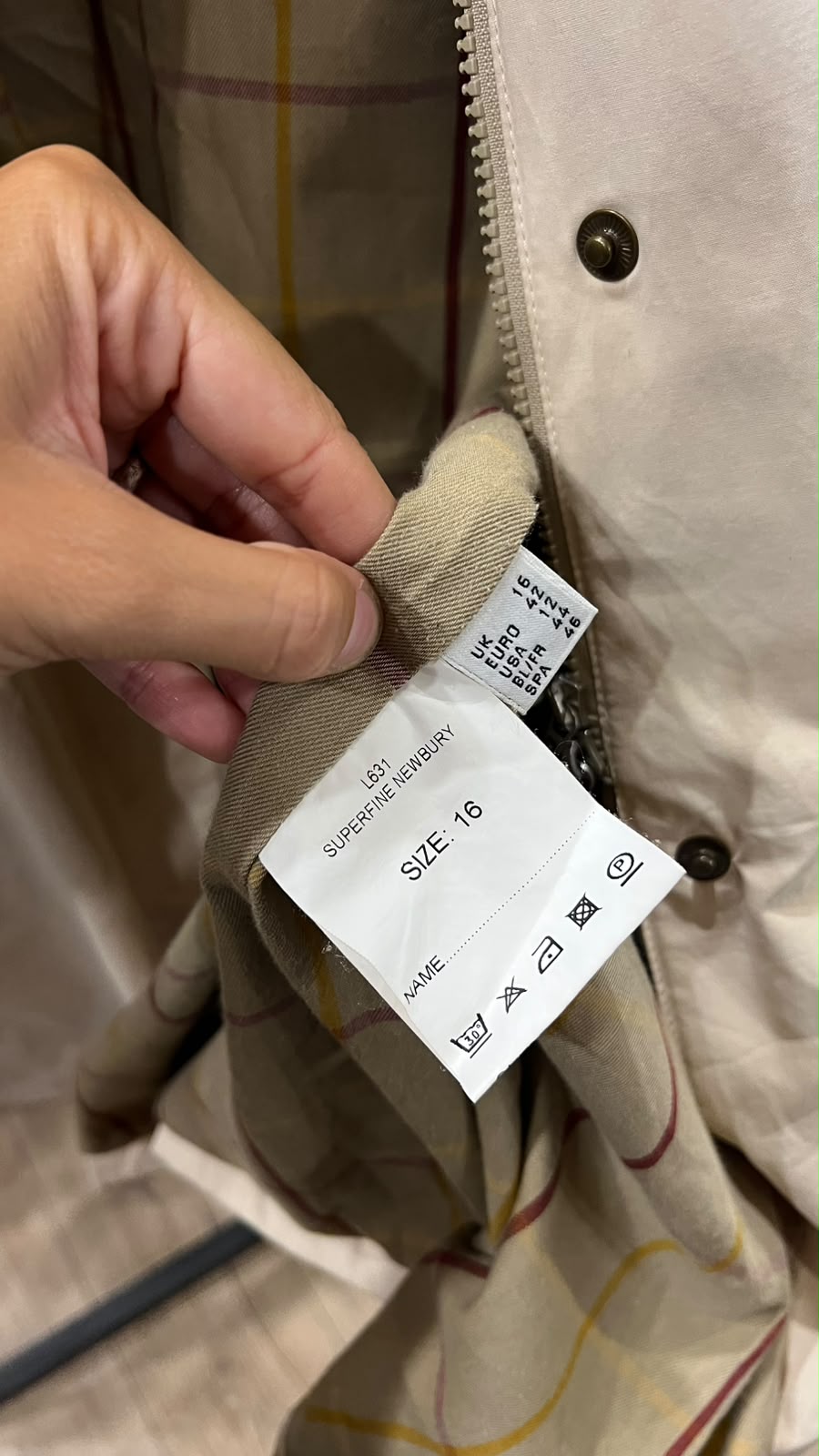 Barbour Superfine Newbury – Waterproof & Breathable Tg Unica - immagine 5