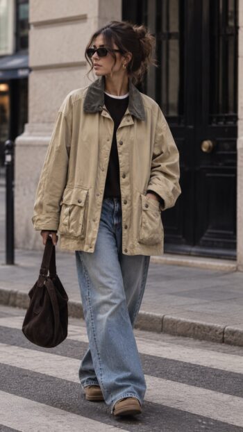 Barbour Vintage Wax Jacket – Beige Tg Unica