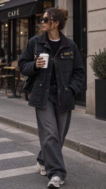 Barbour International Quilted Jacket Tg Unica