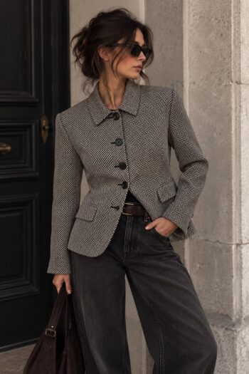 Giacca Burberry vintage micro-pattern Tg S/M