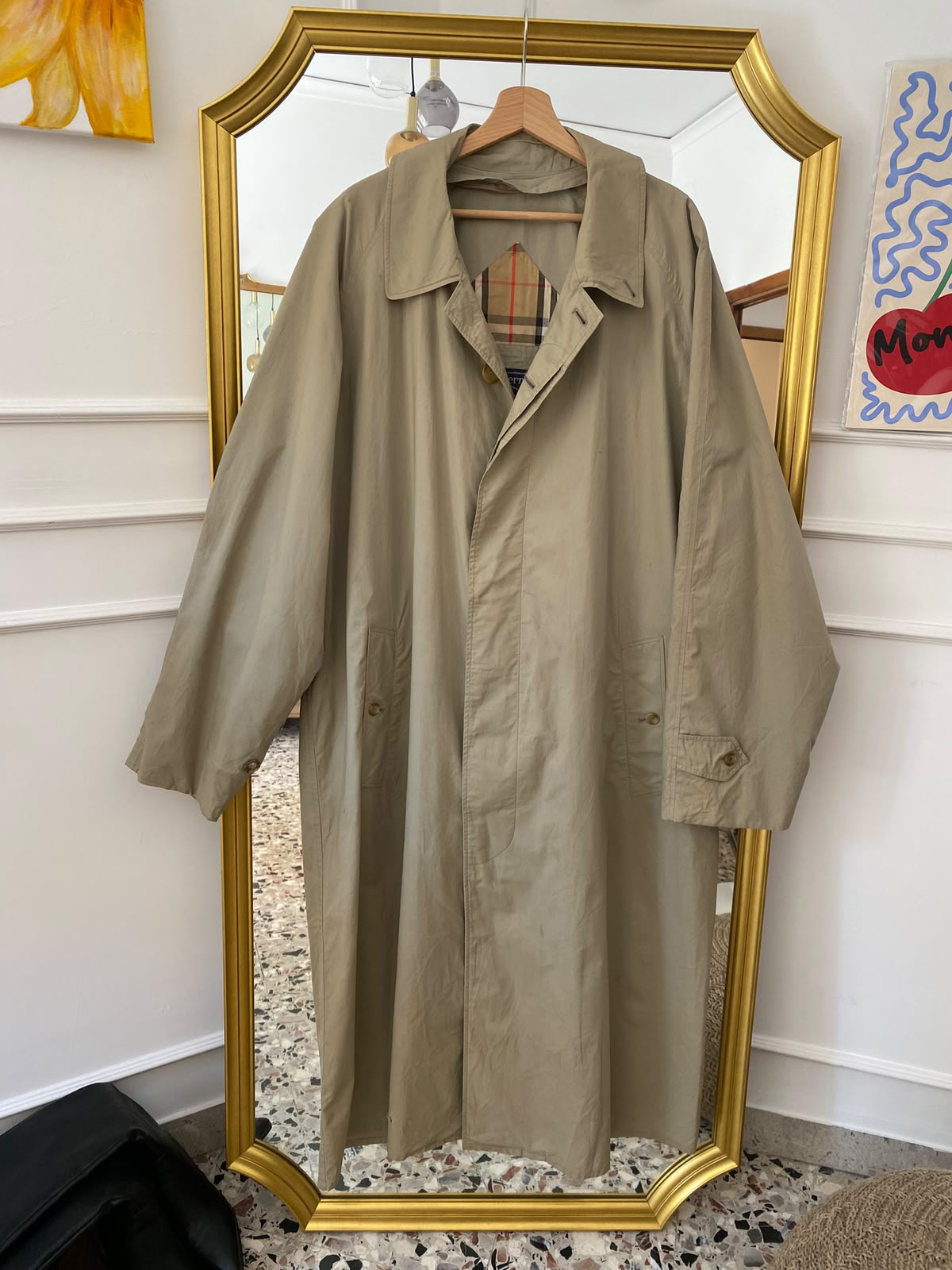Trench Burberry Vintage con interno removibile Tg unica - immagine 3