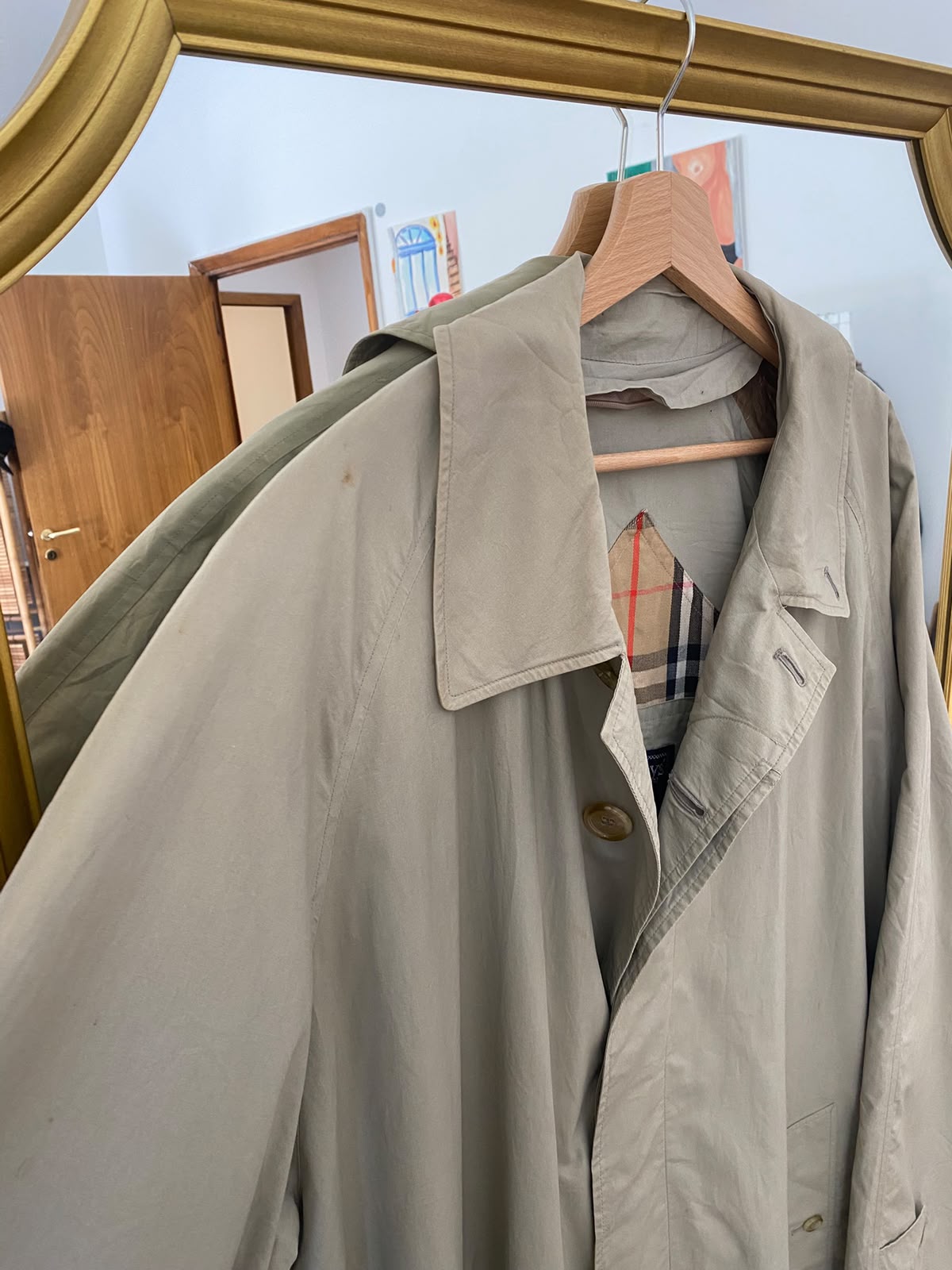 Trench Burberry Vintage con interno removibile Tg unica - immagine 5