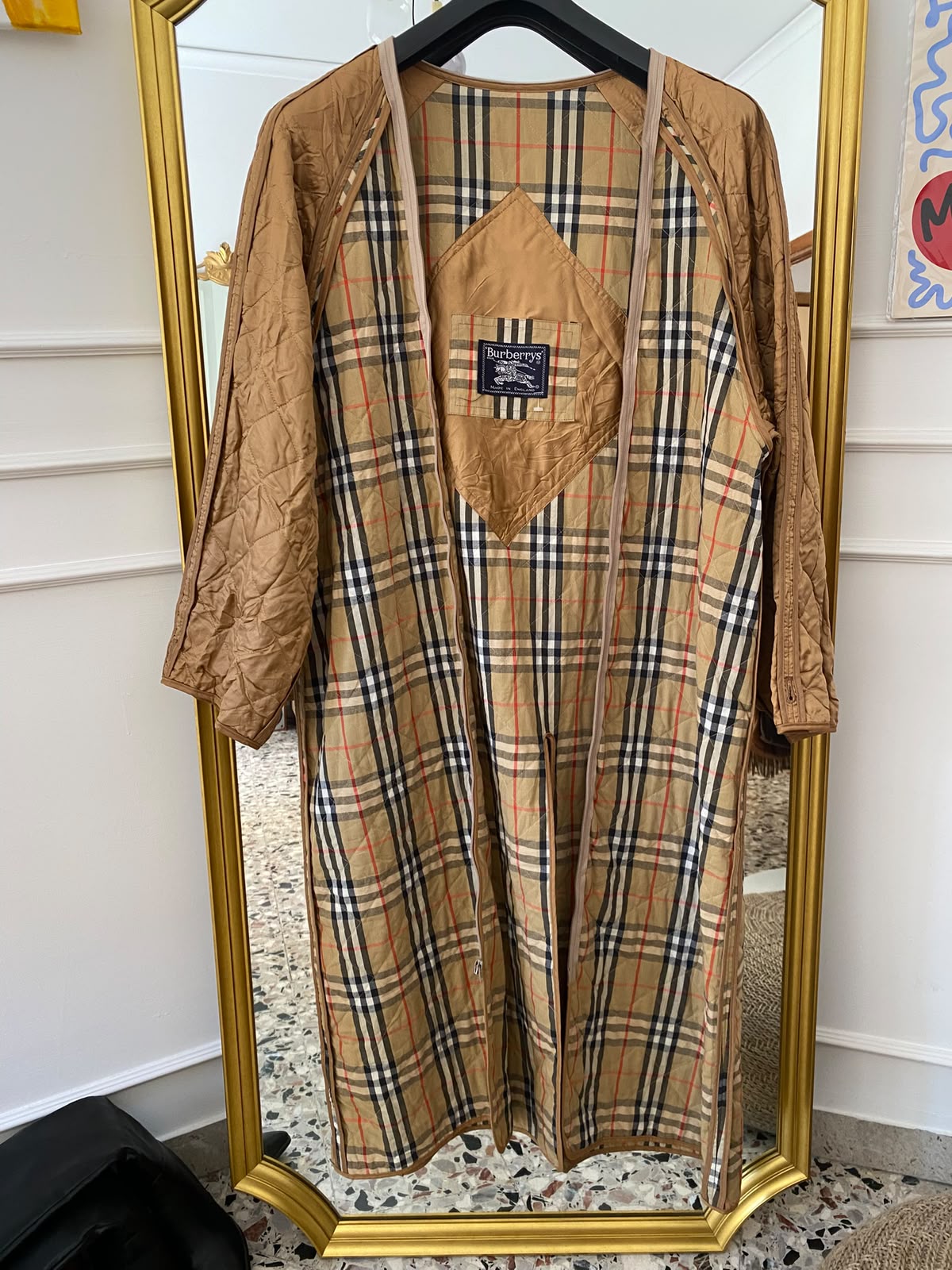 Trench Burberry Vintage con interno removibile Tg unica - immagine 8