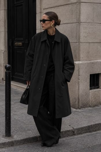 Trench classico nero Tg Unica