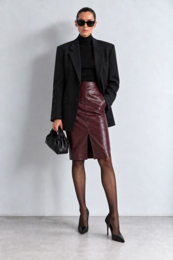 Blazer Boss nero in lana Tg unica