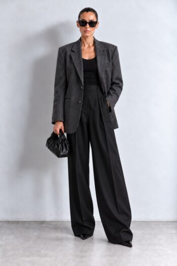 Blazer Valentino grigio gessato Tg unica
