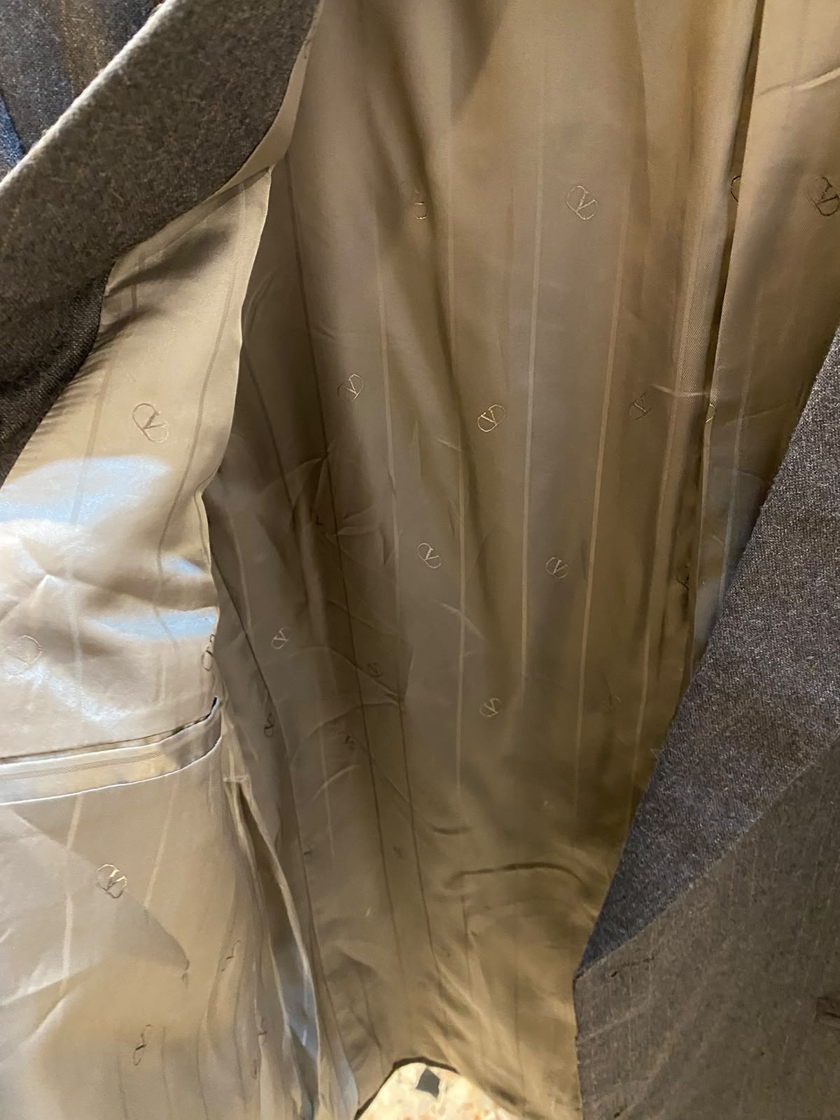 Blazer Valentino grigio gessato Tg unica - immagine 2