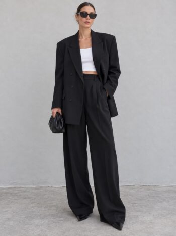 Blazer Loro piana nero in pura lana Tg unica