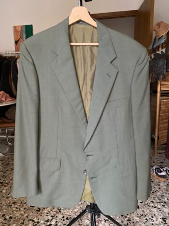 Blazer Corneliani verde in pura lana Tg unica
